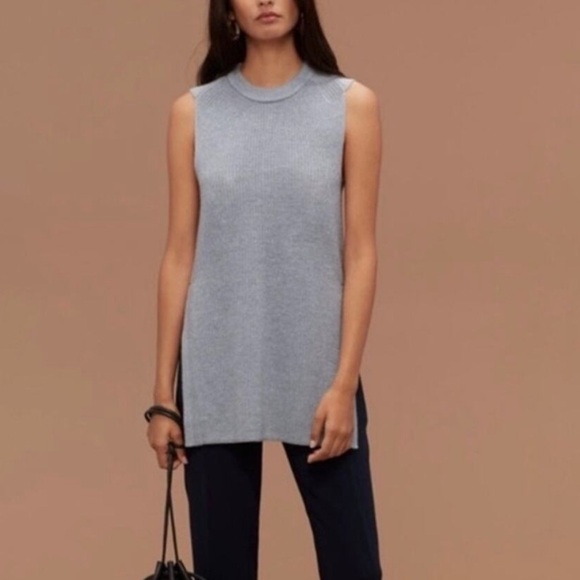 WILFRED Aritzia Palmier Knit Tunic Sweater Sz Small - Picture 4 of 9